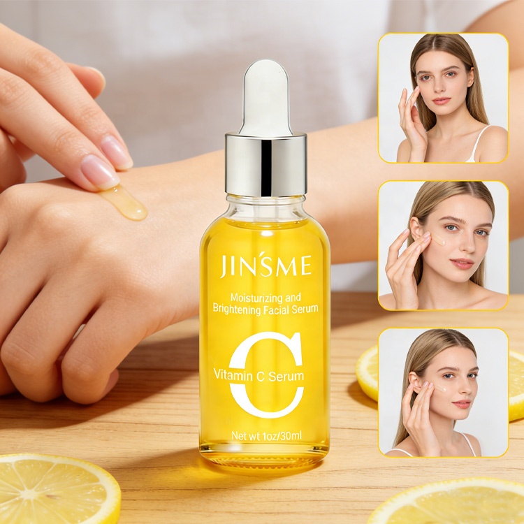 Custom Liquid Vitamin C Serum OEM ODM 30ml 10% Active VC with Hyaluronic Acid &amp; for Anti-Wrinkle Hydrating Firming Face