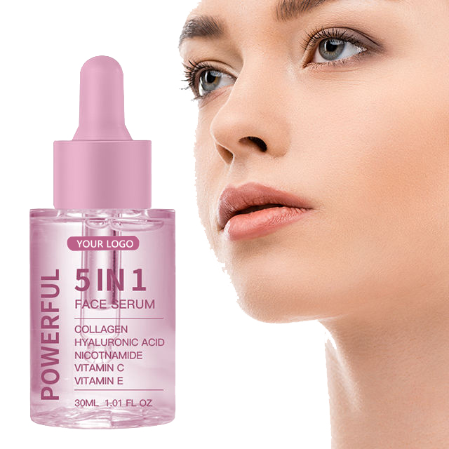 5 in 1 Facial Serum Anti Aging Collagen Moisturizing Whitening Smoothing Facial Serum Private Label Retinol Skin Facial Serum