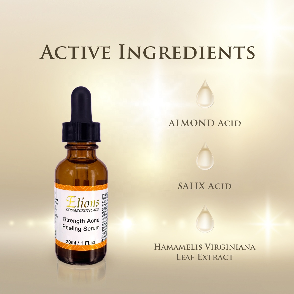 Almond Acid Facial Serum Exfoliating Features