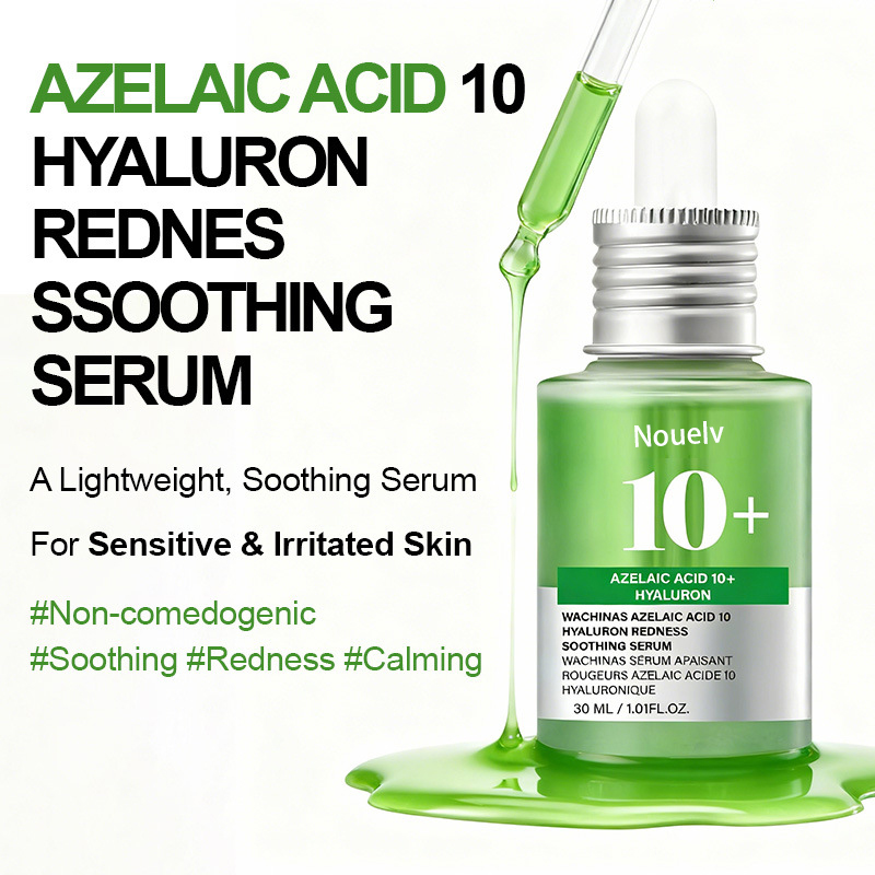 OEM Vegan Natural Beauty Hydrating Smooth Liquid Face Serum Hyaluronic Acid Green Tea Aloe Vera Anti-Wrinkle Whitening Soothing