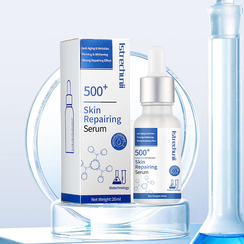Wholesale Custom Microbial Fermentation Skin Care Anti-Wrinkle Firming Whitening 500+ Face Serum For Repair Skin Texture