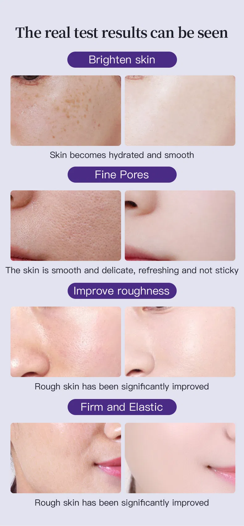 Hyaluronic Acid Collagen Hydrating Repairing Remedy Pore Shrinking Anti-Wrinkle Facial Serum