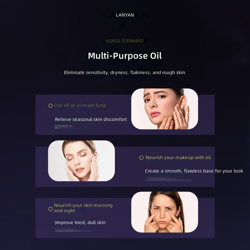 Water Oil Dual Phase Facial Essence Oil 3s Fast Absorb Non Greasy Dendrobium Black Orchid Anti Aging Reduce Fine Lines