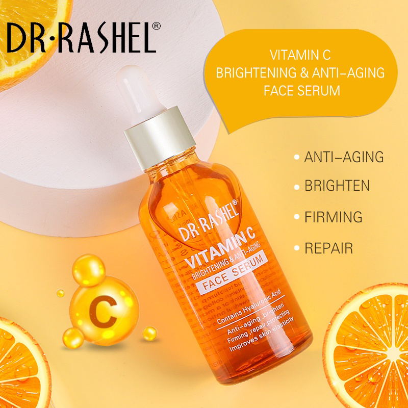 For Vitamin C Anti-Aging Whitening Liquid Face Serum 50ml Vegan Organic Facial Skin Care