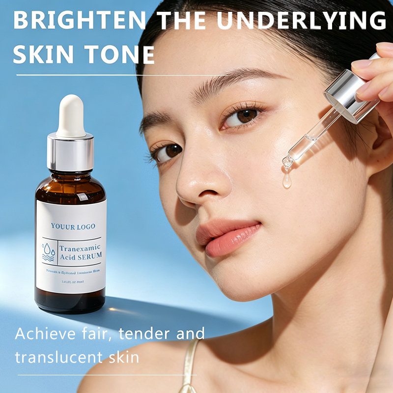 Tranexamic Acid Transamin Brightening Serum Dark Spot Corrector for Hyperpigmentation Melasma Face Care 30ml Private Label
