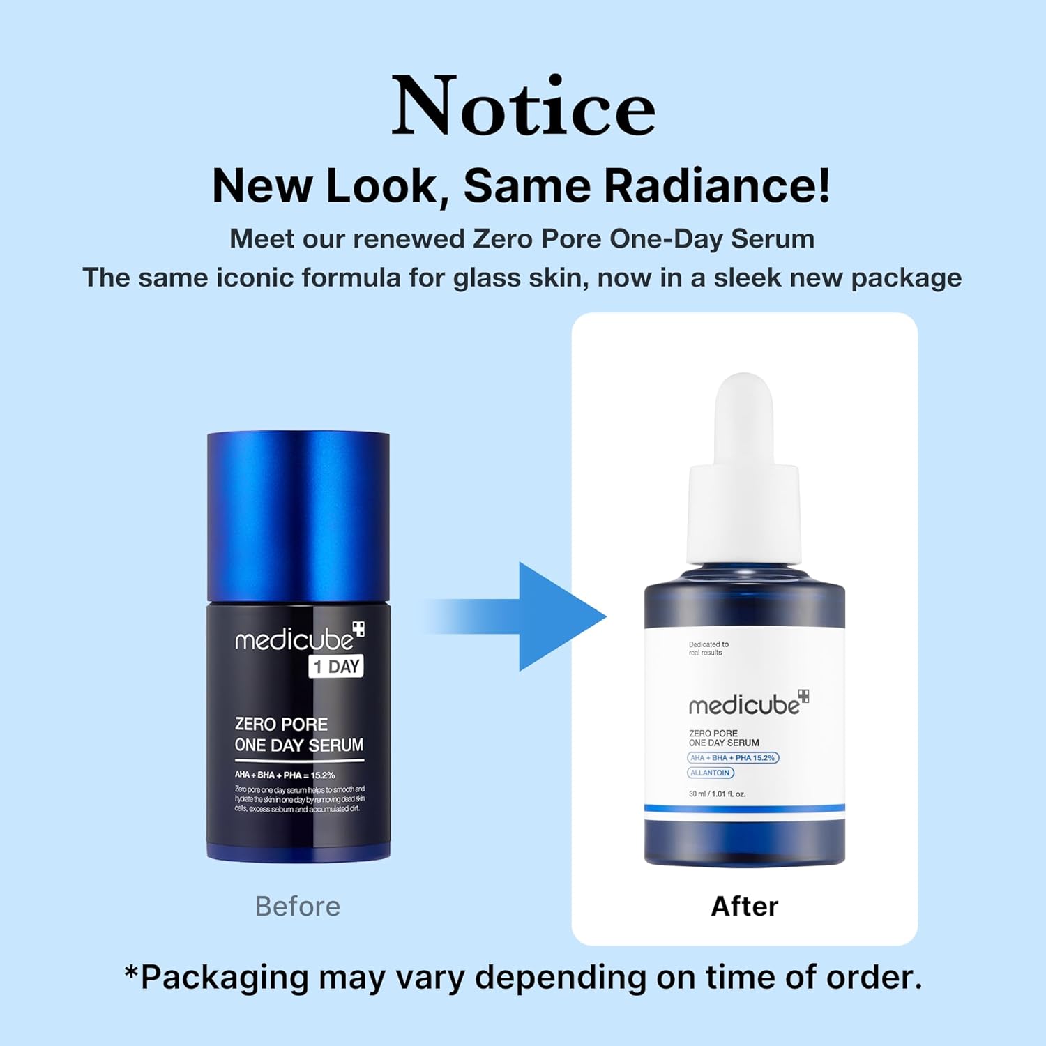 Medicube Zero Pore One-day Serum Overnight Resurfacing Reduction in Pore Appearance After One Day of Use Serum