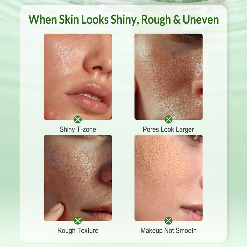 Oil Control Deep Hydration Skin Brightening for Rough Dull Skin Cactus Pore Minimizing Facial Serum