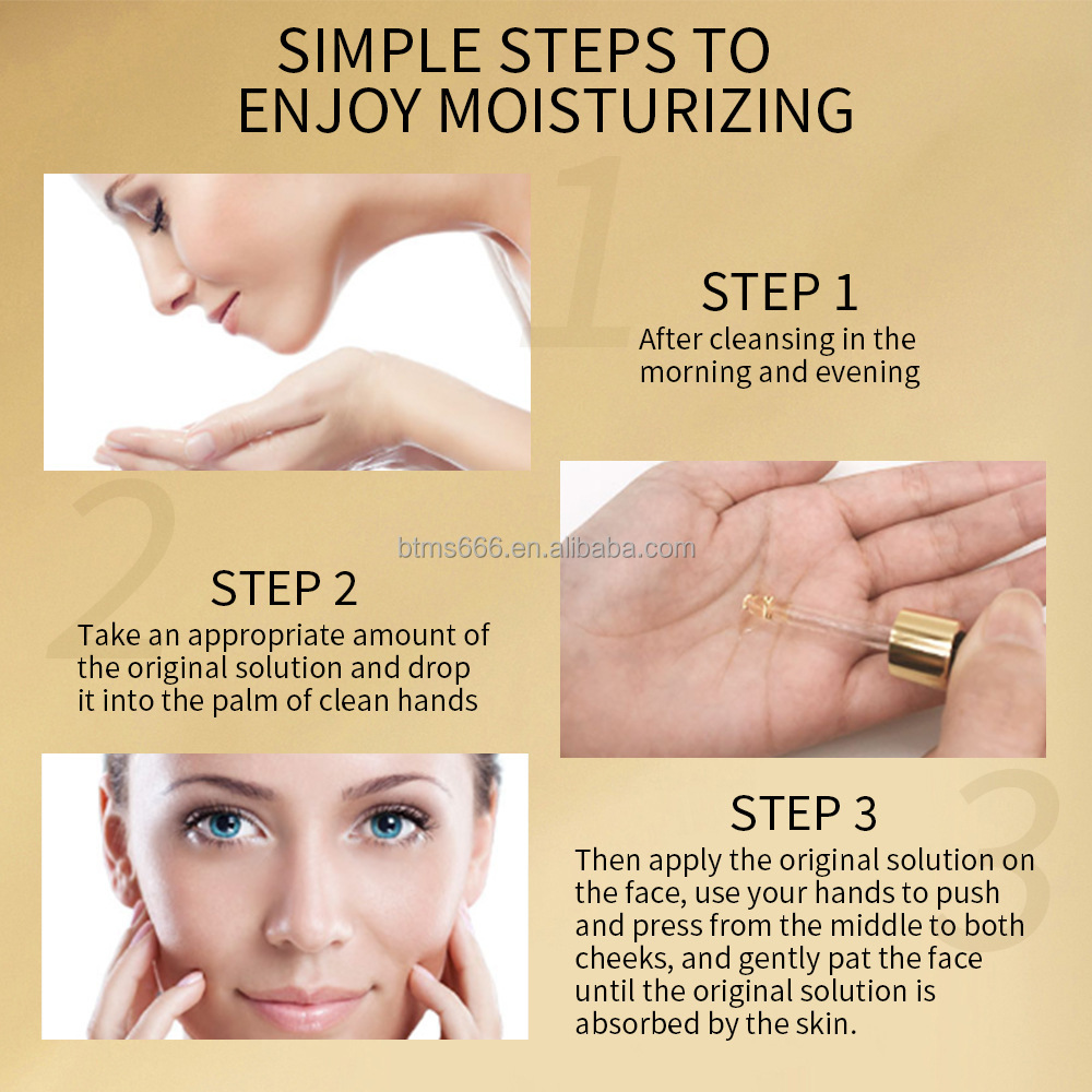 Best Selling 24k Gold Serum Wholesale Niacinamide Face Serum Hydrating Nourishing Lifting Firming 24K Gold Serum For Face