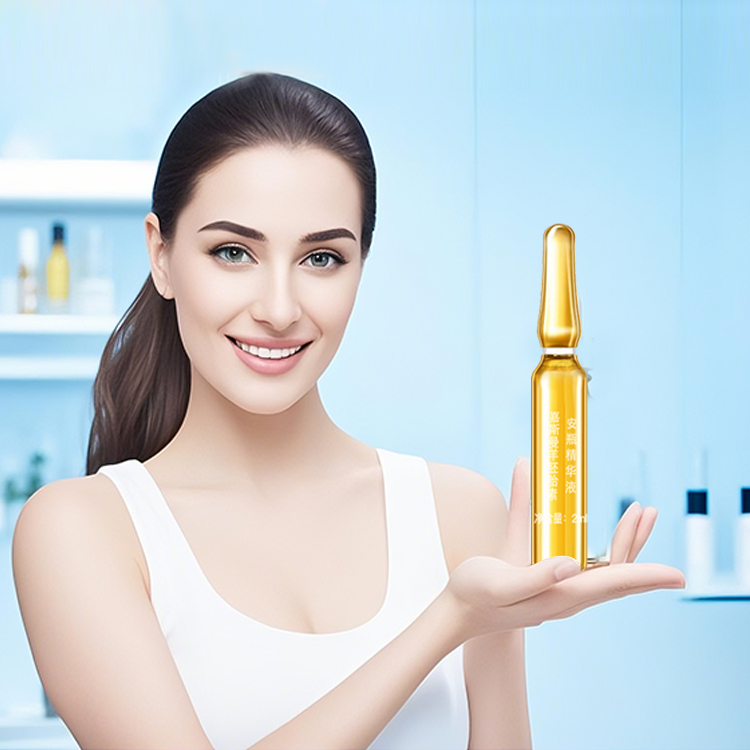 OEM ODM Earthworm Peptide Ampoule Serum Intensive Repair Moisturizing Firming Skin Brightening Anti-Aging Facial Care