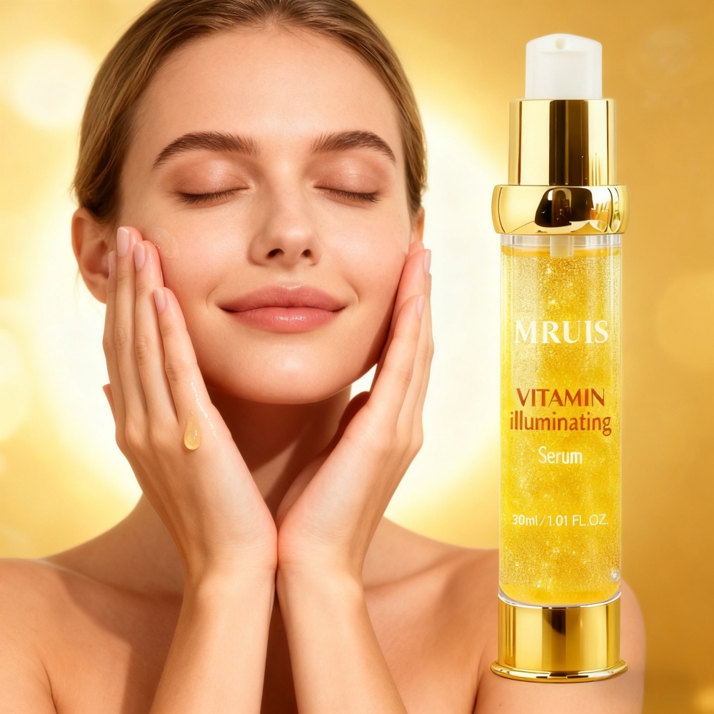 Wholesale 30ml Vitamin Illuminating Moisturizing Essence Skin Care Repair Serum Bakuchiol Anti-Aging Brightening Facial Serum