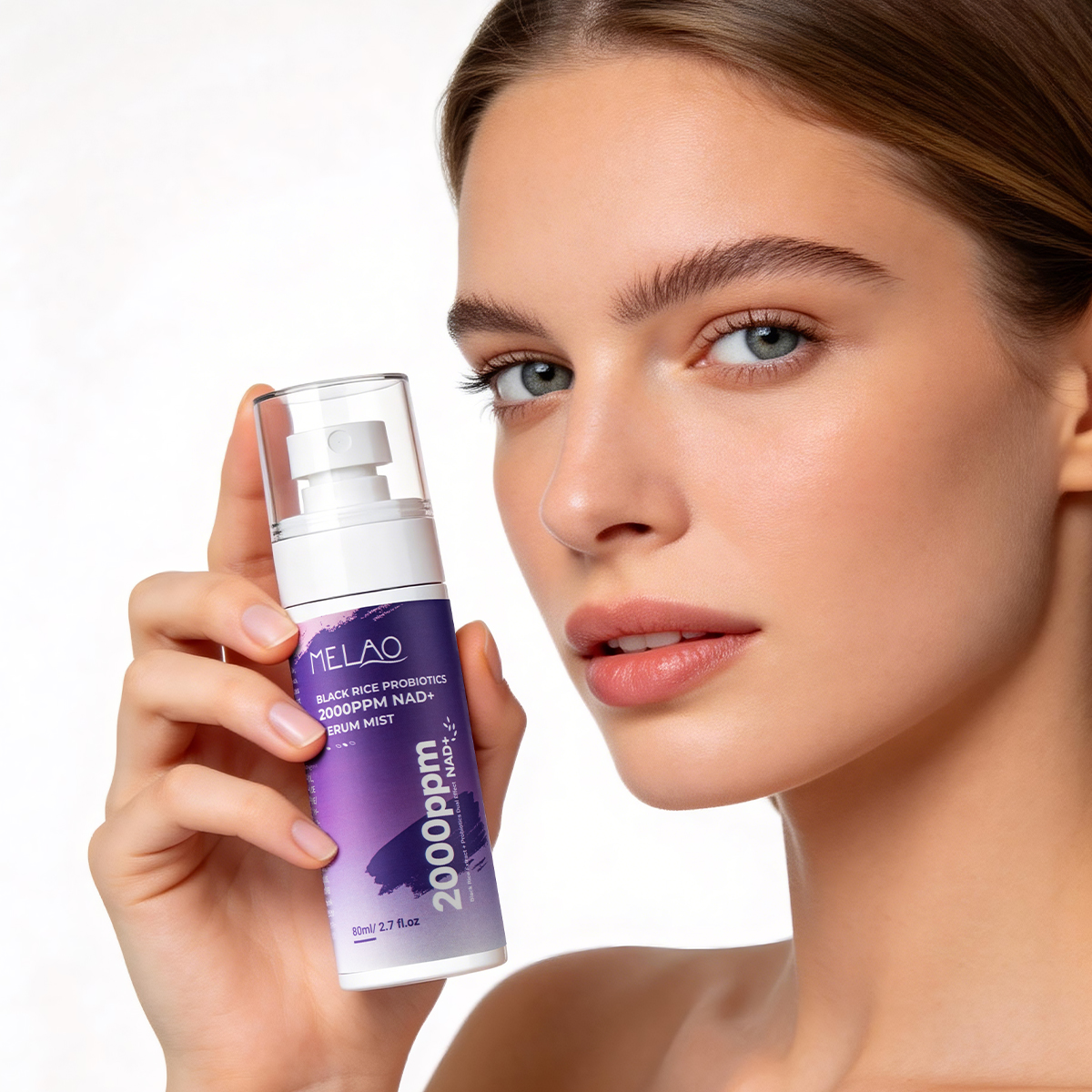 OEM Black Rice Probiotics 2% NAD+ Ultra-Fine Mist Serum Hydrating Plumping Barrier Repair Sensitive Skin Ceramide Skincare Vegan