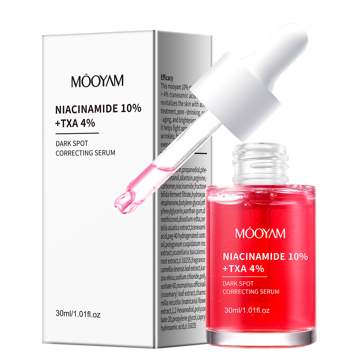 OEM Niacinamide 10%+Txa 4% Dark Spot Correcting Serum Pore -shrimkimg Anti- Aging And Brightening 30ml MOOYAM Facial Serum