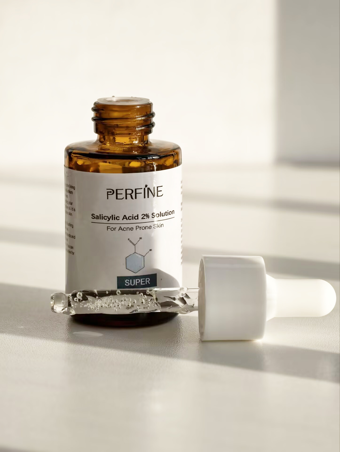Private Label 2% Salicylic Acid Solution Aloe Vera Based Exfoliating Serum for Face Acne &amp; Hyper-Pigmentation Treatment