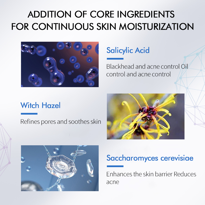 OEM/ODM Factory Deep Cleansing Skin Serum with Salicylic Acid Oil Control Anti-Inflammatory Hydration Facial Essence