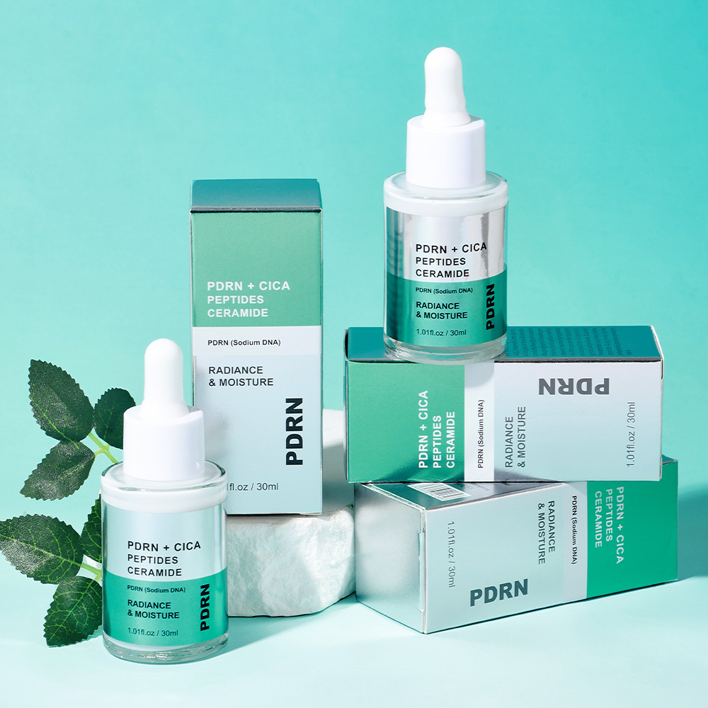 CICA PDRN Peptide Skin Care Serum Anti Aging Whitening Soothing Repair Hydrating Facial Essence OEM Private Label Dropshipping