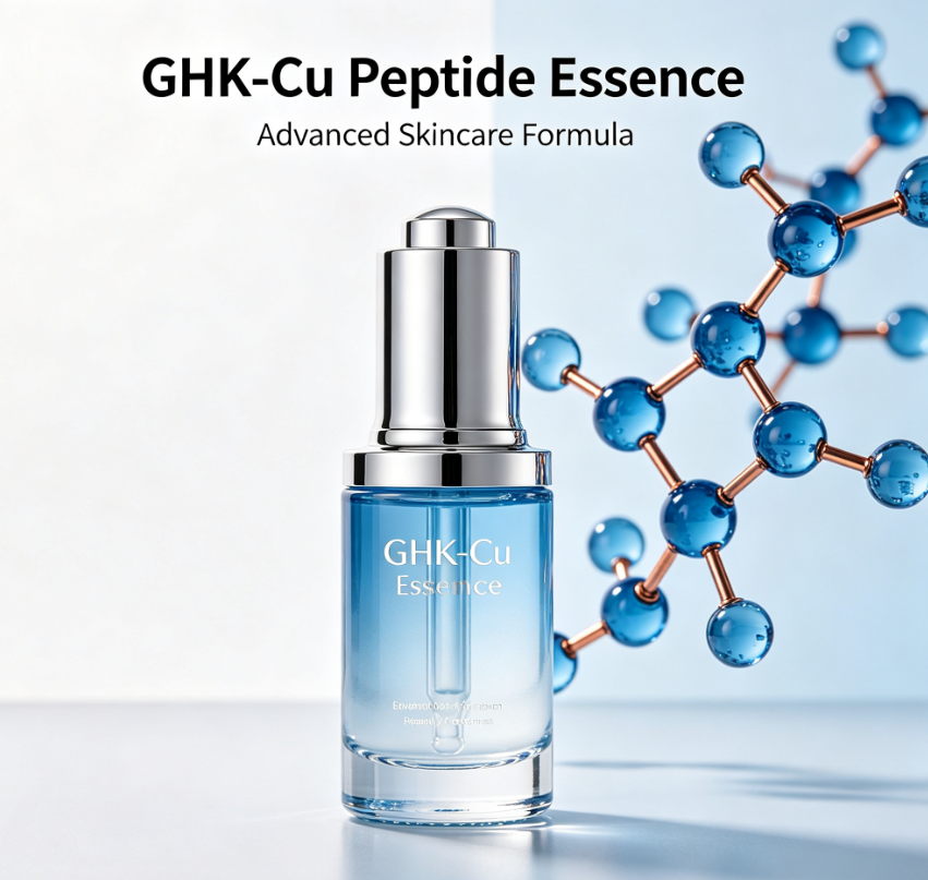 GHK-Cu Blue Copper Peptide Serum Anti Aging Repair Skin Barrier Hydrating Anti Wrinkle Facial Essence Liquid