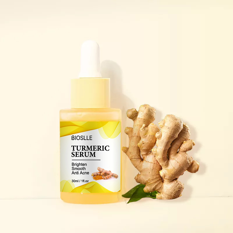 BIOSLLE Private Label Natural Anti Acne Wrinkle Whitening Vitamin C Skin Care Serum Face Turmeric Serum