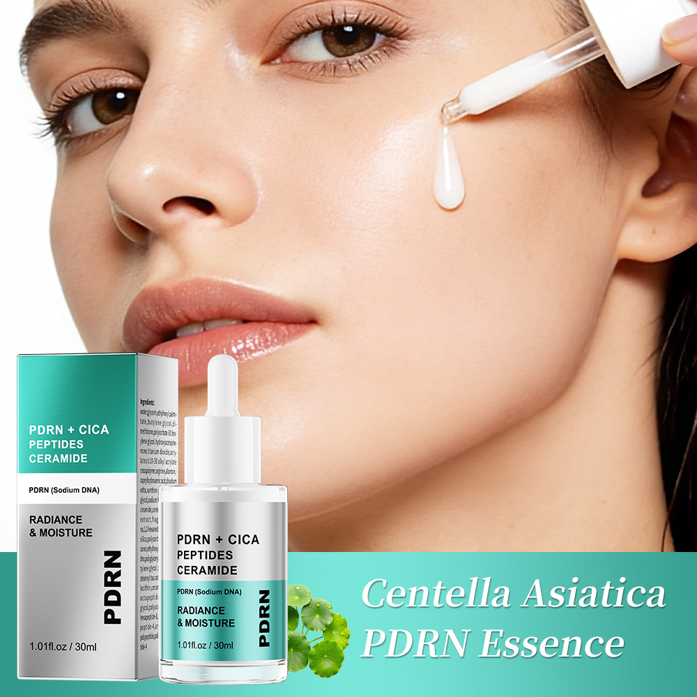 CICA PDRN Peptide Skin Care Serum Anti Aging Whitening Soothing Repair Hydrating Facial Essence OEM Private Label Dropshipping