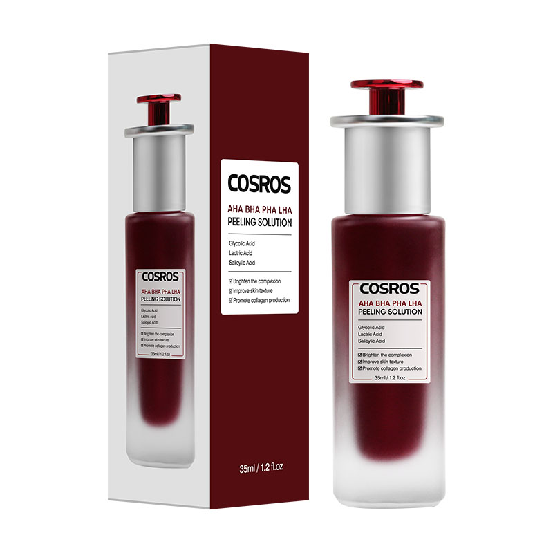 OEM Private Label Peeling Solution 30ml AHA BHA Exfoliating Liquid Exfoliant Facial Serum for Face Care Products