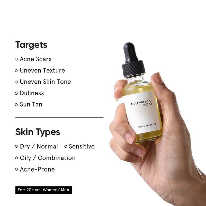 Ls153 Private Label Aha Serum for Exfoliating Brightening and Oil Control Cosmetics