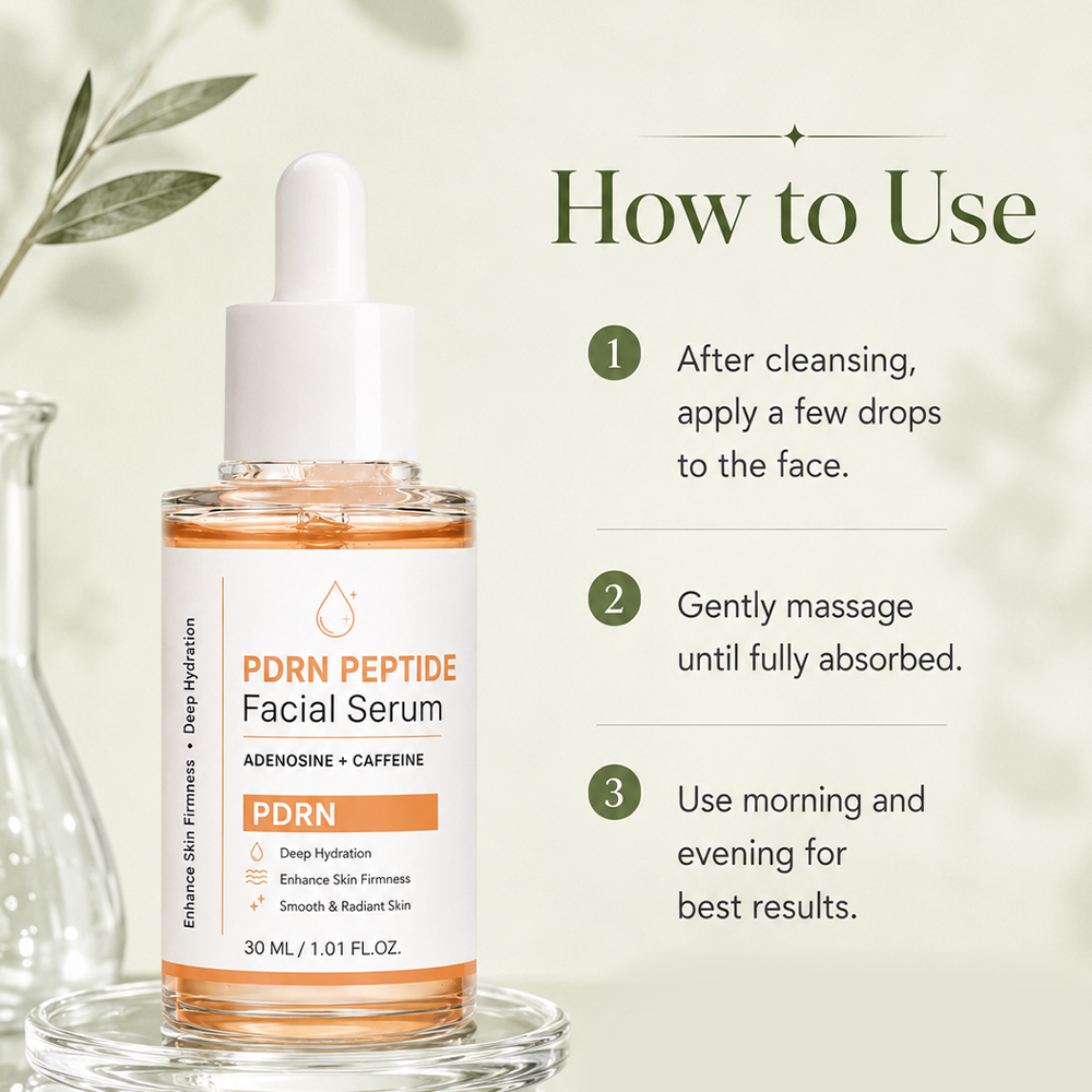 Private Label PDRN DNA Salmon Peptide Niacinamide Brightening Anti Aging Face Skin Care Pink Serum Facial Products