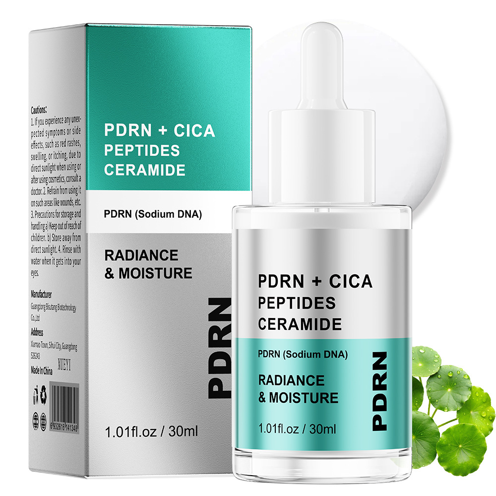 CICA PDRN Peptide Skin Care Serum Anti Aging Whitening Soothing Repair Hydrating Facial Essence OEM Private Label Dropshipping