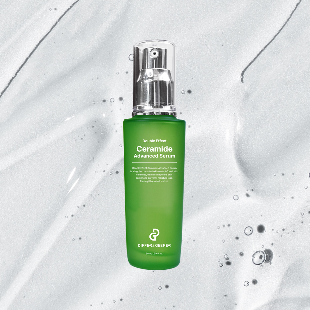 Differ Deeper Double Effect Anti-Wrinkle Ceramide Serum Skin Barrier Repair Deep Moisture Long Lasting Hydration Lipid Balance