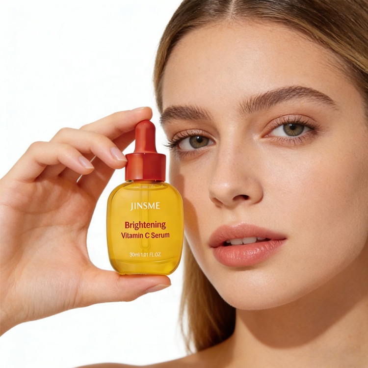 OEM/ODM 10% Vitamin C Serum with Hyaluronic Acid Ceramide Brightening Antioxidant Hydrating Repair Liquid Face 30ml