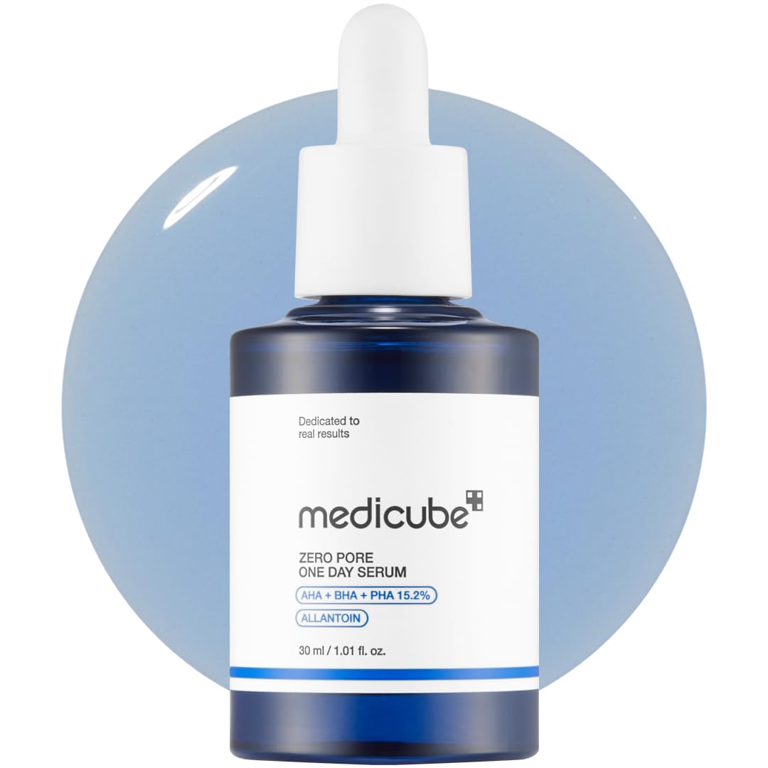 Medicube Zero Pore One-Day Whitening Anti-Aging Night Renewal Serum Pore Tightening Complex 15.2% AHA+BHA+PHA 2% Niacinamide