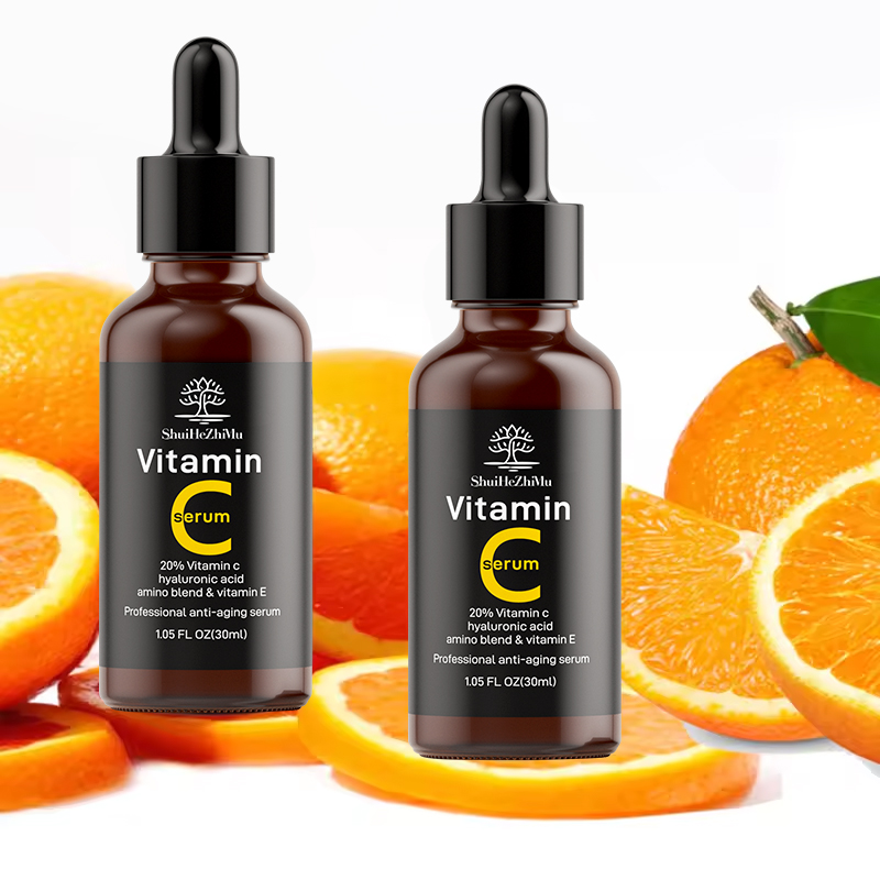 Wholesale 30ml Vitamin C Serum Liquid Facial Serum Lightening Whitening Dark Spots Removal Face Care Serum