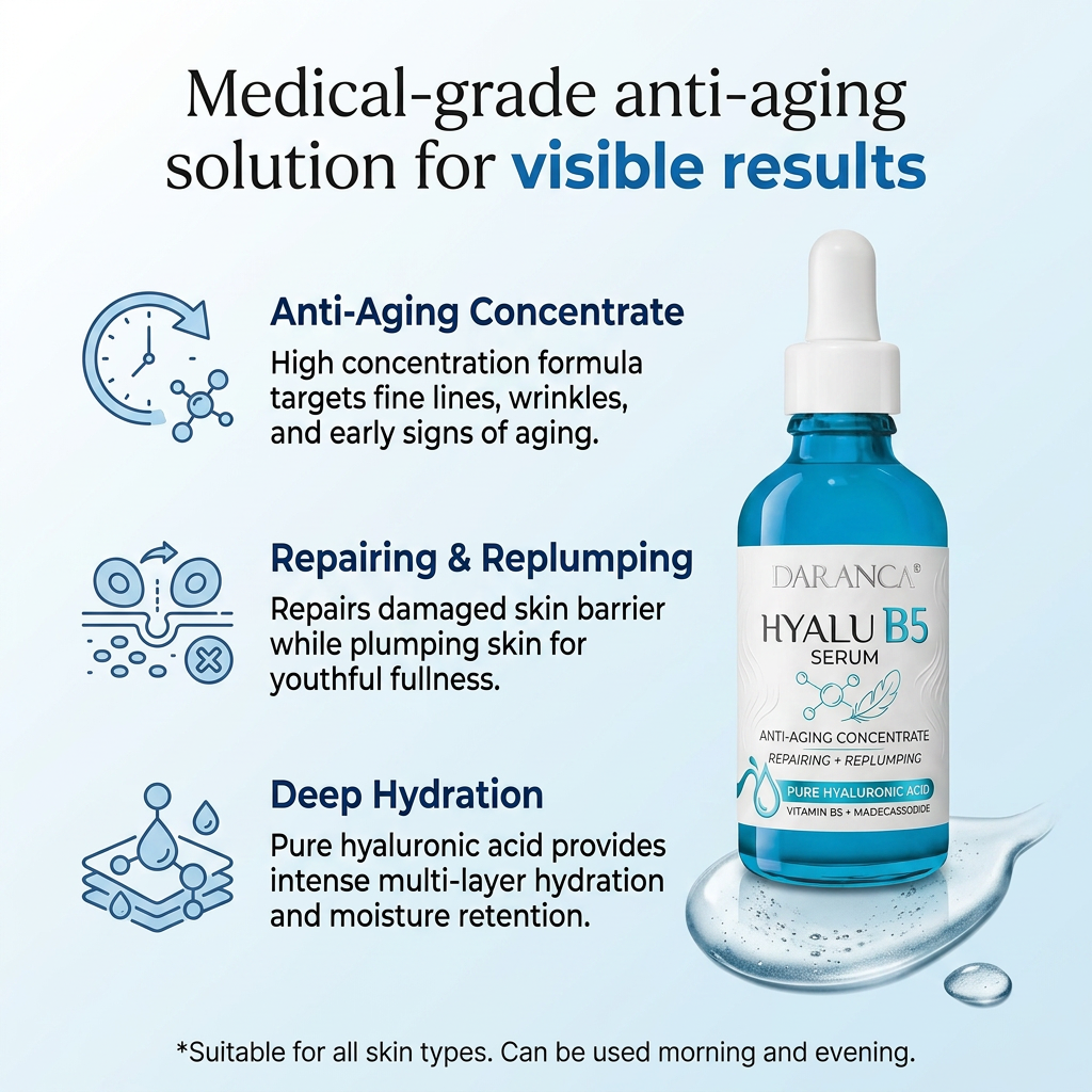 Custom Wholesale Bulk OEM Korean Facial Care Skin Booster Anti Aging Ghk-cu Pure Hyaluronic Acid Face Serum