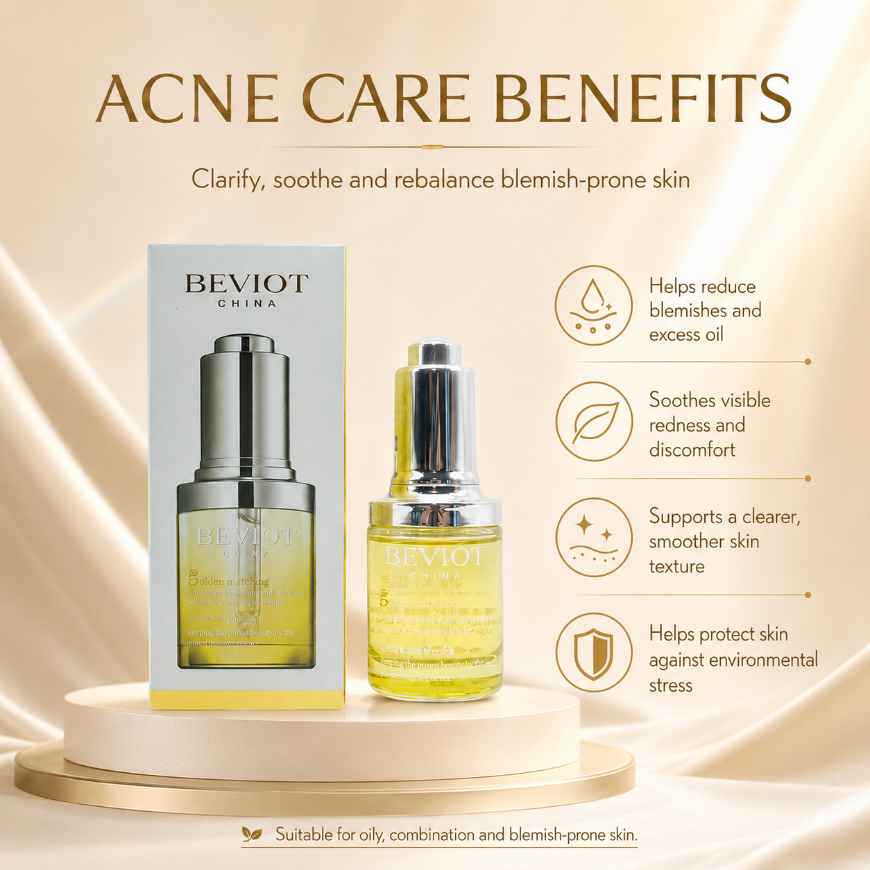 Illuminating Particle Eye Essence Hyaluronic Acid Serum Facial and Neck Moisturizing Whitening Brightening Anti-Wrinkle Cream