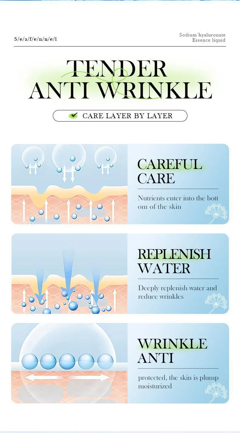 Sea Fennel Hyaluronic Acid Hydrating Moisturizing Emergency Repair Anti-Fatigue Soothing Facial Serum