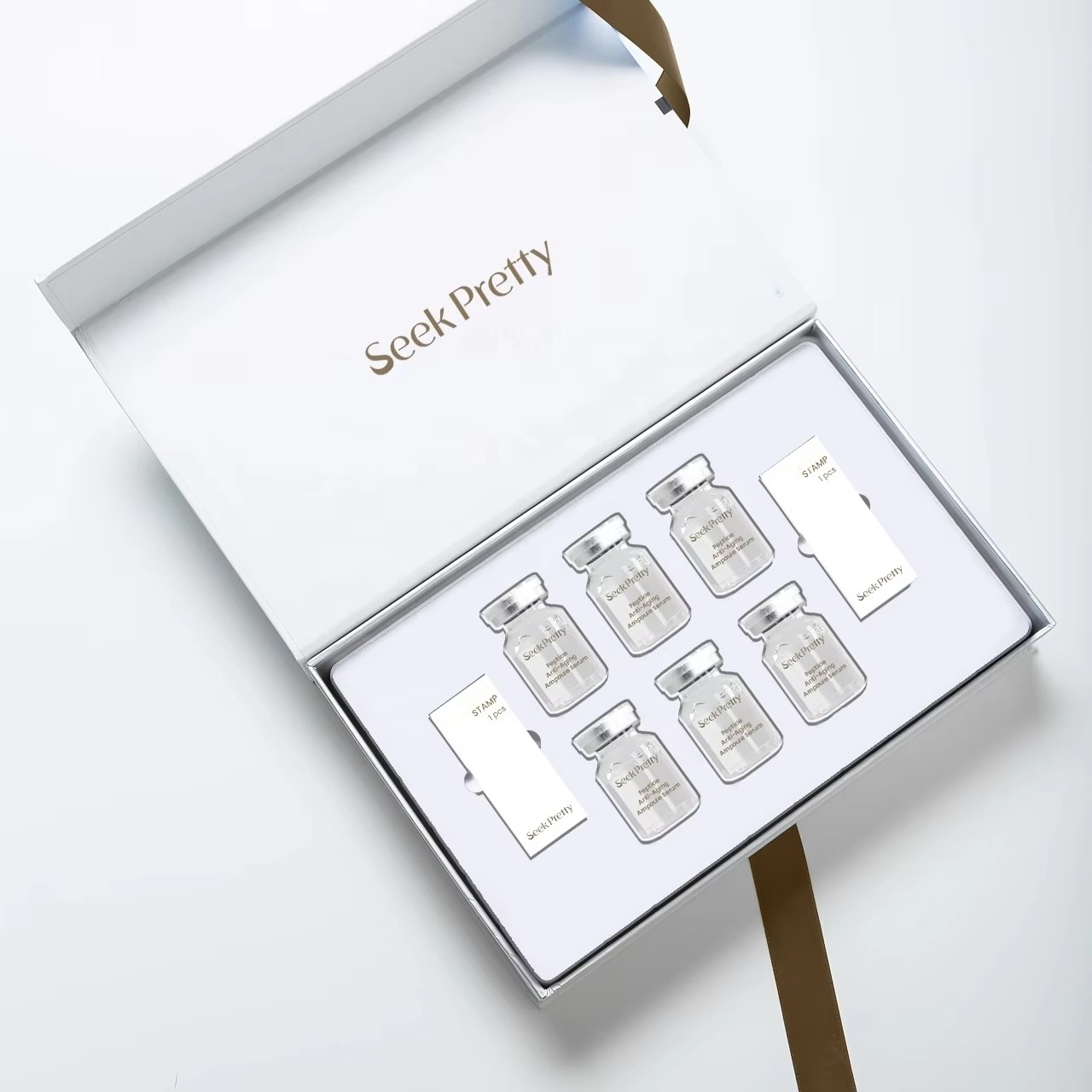 Seek Pretty Facial Skin Rejuvenation Whitening Home Use PDRN Lighting Ampoule Serum Skin Care Serum Set Fo Facial Hair