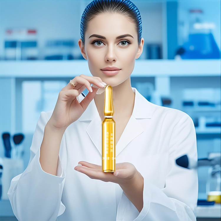 OEM ODM Earthworm Peptide Ampoule Serum Intensive Repair Moisturizing Firming Skin Brightening Anti-Aging Facial Care