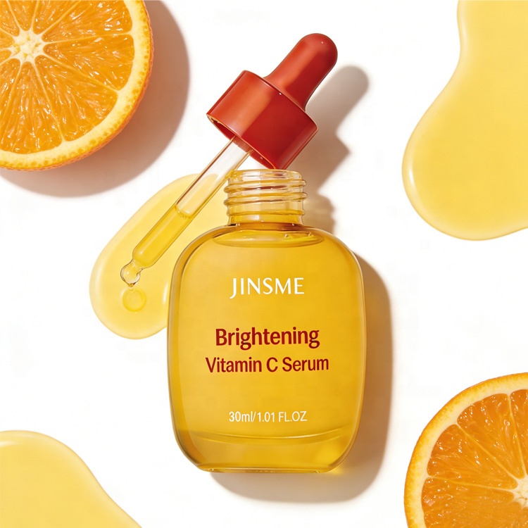 OEM/ODM 10% Vitamin C Serum with Hyaluronic Acid Ceramide Brightening Antioxidant Hydrating Repair Liquid Face 30ml