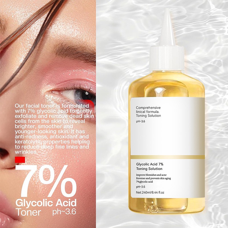 Wholesale Glycolic Acid Toning Solution Exfoliator Skin Care Spray Skin Care Products Cosmetic Products Face Serum Skin Oil