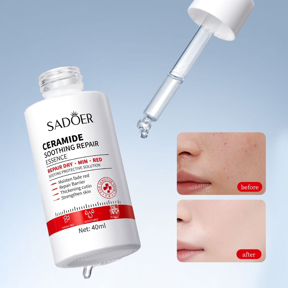 Ceramide &amp; Vitamin E Chemical Liquid Serum 40ml for Face Barrier Repair Soothing Sensitive Skin &amp; Firming for Sensitive Skin