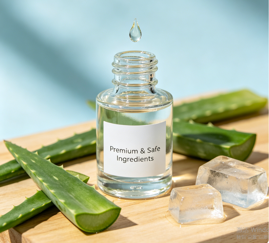 Organic Hyaluronic Acid Serum Gentle Non-Irritating Hydrating Brightening for Sensitive Dry Skin