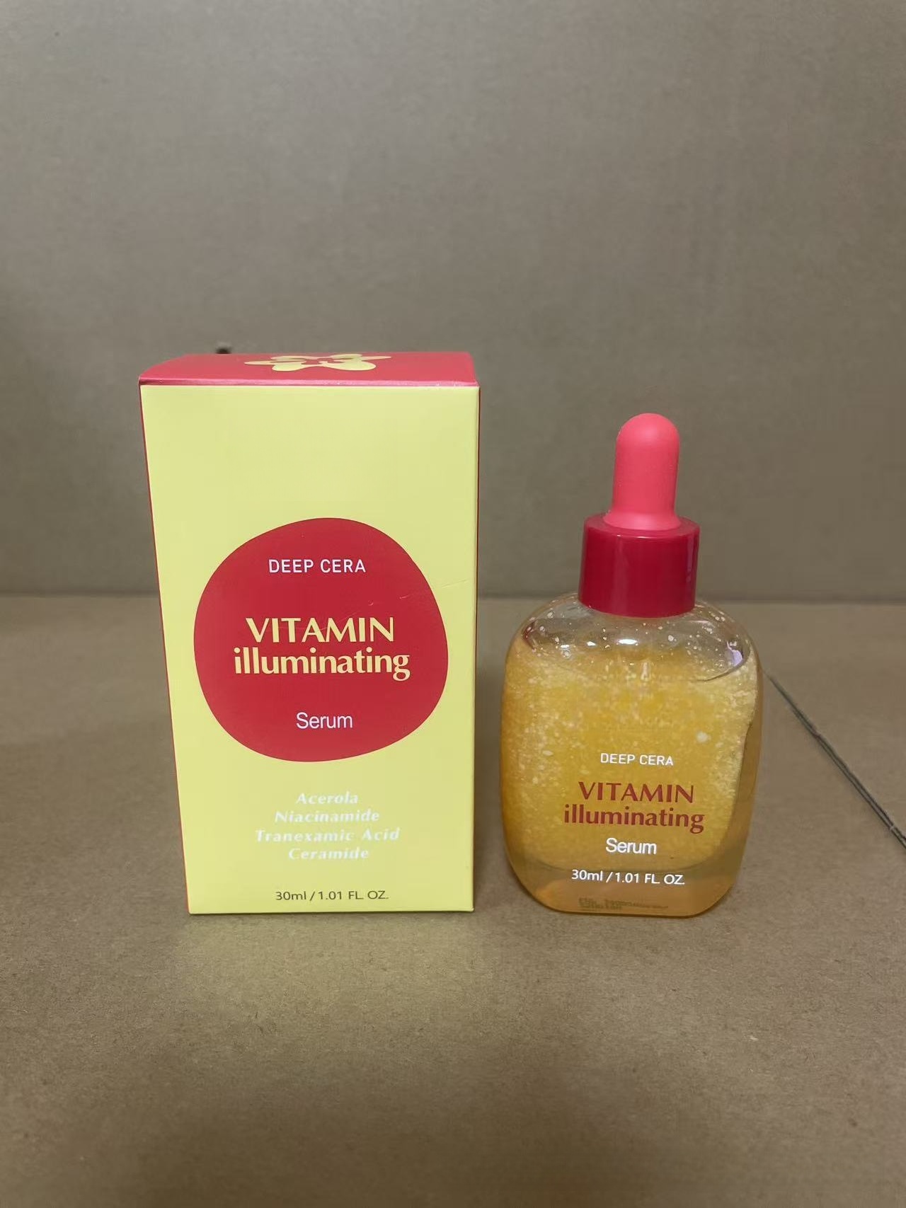 30ml EQQU Vitamin Illuminating Serum Niacinamide 4% &amp; TXA Brightening Vitamin C Serum for Face Glow with Hyaluronic Acid