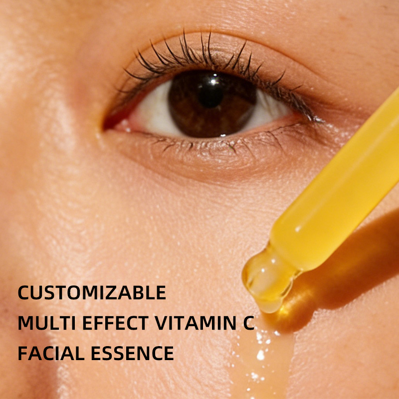 Customizable logo Multi Effect Vitamin C Facial Essence Kojic Acid Serum Vitamin c Turmeric Whitening and Black Spots Removal