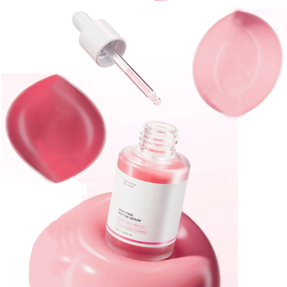 Korea Skincare PDRN Pink Peptide Serum Hyaluronic Acid Hydrating Moisturizer Vitamin C Liquid Whitening Pink Peptide Serum