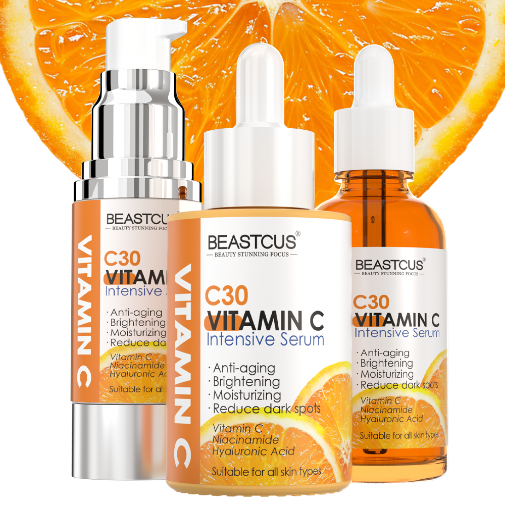 [NEW] Private Label Skincare Skin Whitening Facial Serum for Face Dark Spots Remover Hyaluronic Acid Niacinamide Vitamin C Serum