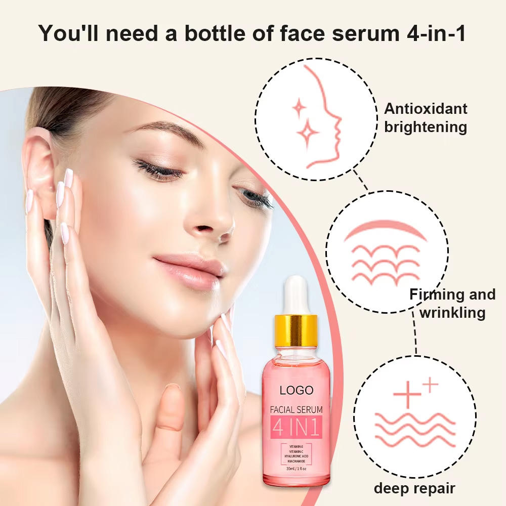 Private Label Anti-Aging Serum with Retinol Peptides Collagen for Firming Reducing Fine Lines Facial Serum