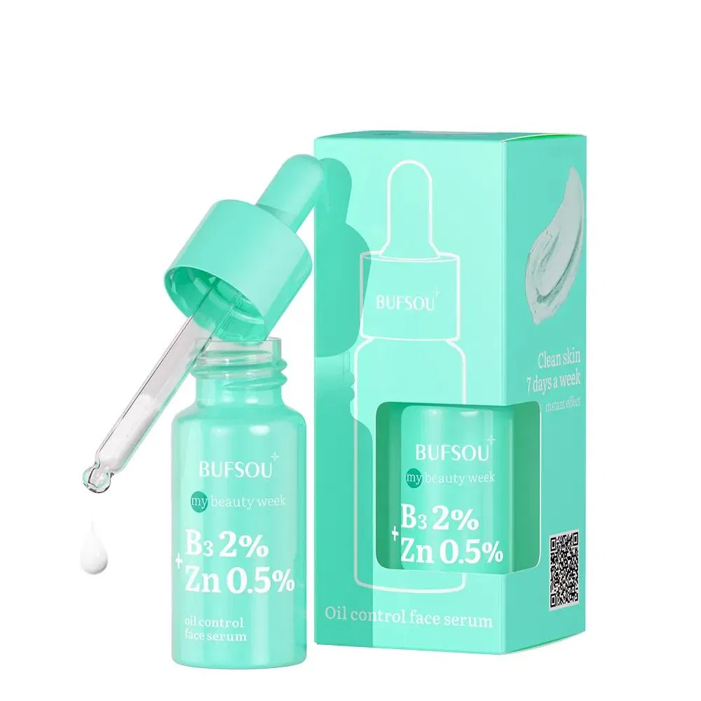 OEM Private Label Aloe Vera Anti Acne Blackheads Oil Control Facial Skin Care Serum Natural Organic Niacinamide Face Serum