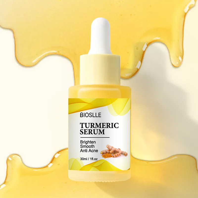 BIOSLLE Private Label Natural Anti Acne Wrinkle Whitening Vitamin C Skin Care Serum Face Turmeric Serum