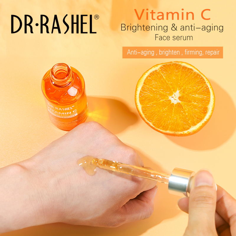 For Vitamin C Anti-Aging Whitening Liquid Face Serum 50ml Vegan Organic Facial Skin Care
