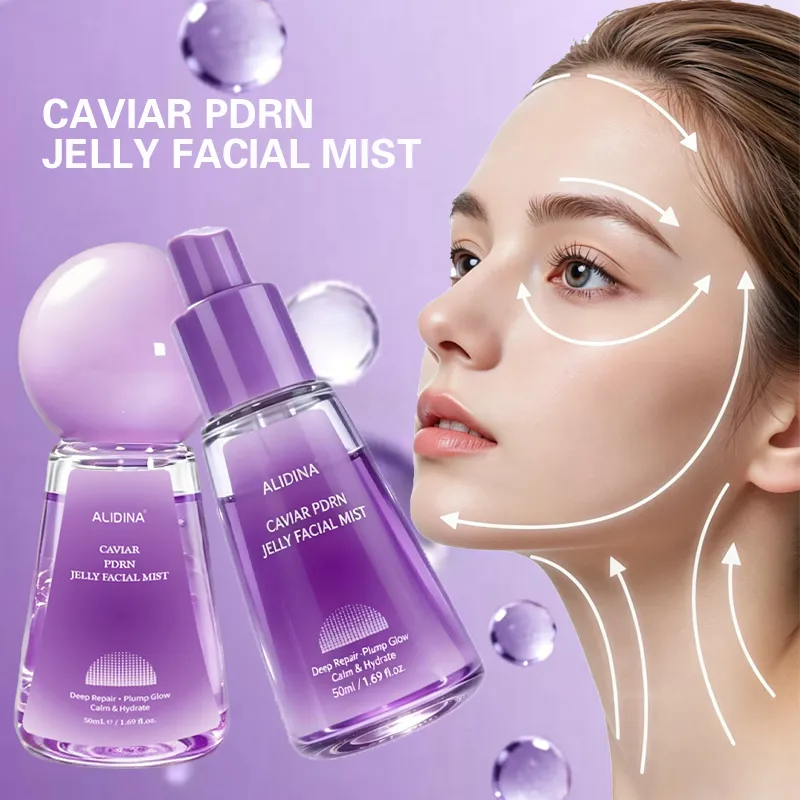 OEM Caviar Jelly Serum Mist Hydrating Revitalizing Face Spray Firming Skin Fade Fine Lines Improve Dull Brightening Facial Serum