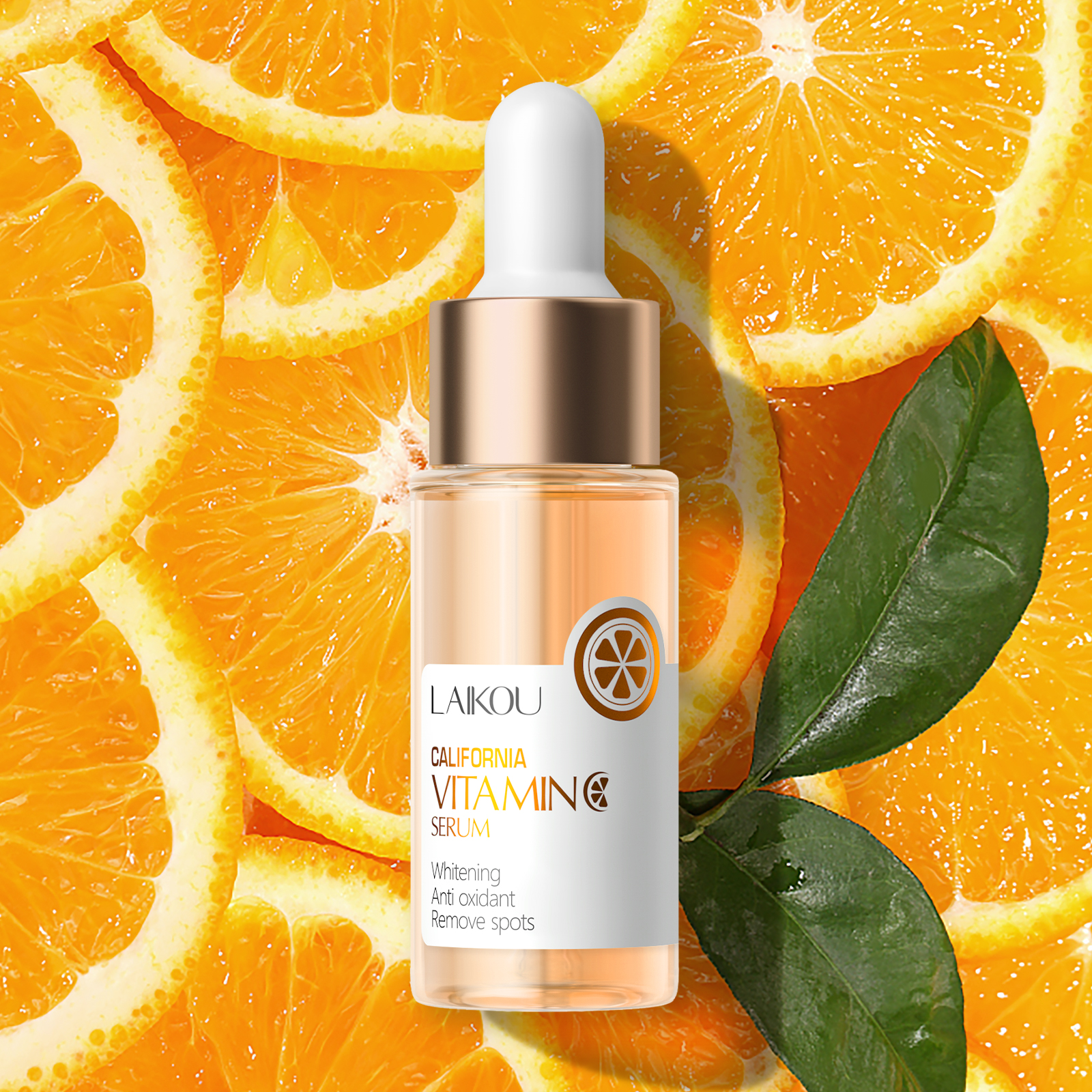 LAIKOU Hot Sale Face Care Serum Beauty Facial Vitamin C Brightening Serum With Vitamin E Hyaluronic Acid Serum for Face