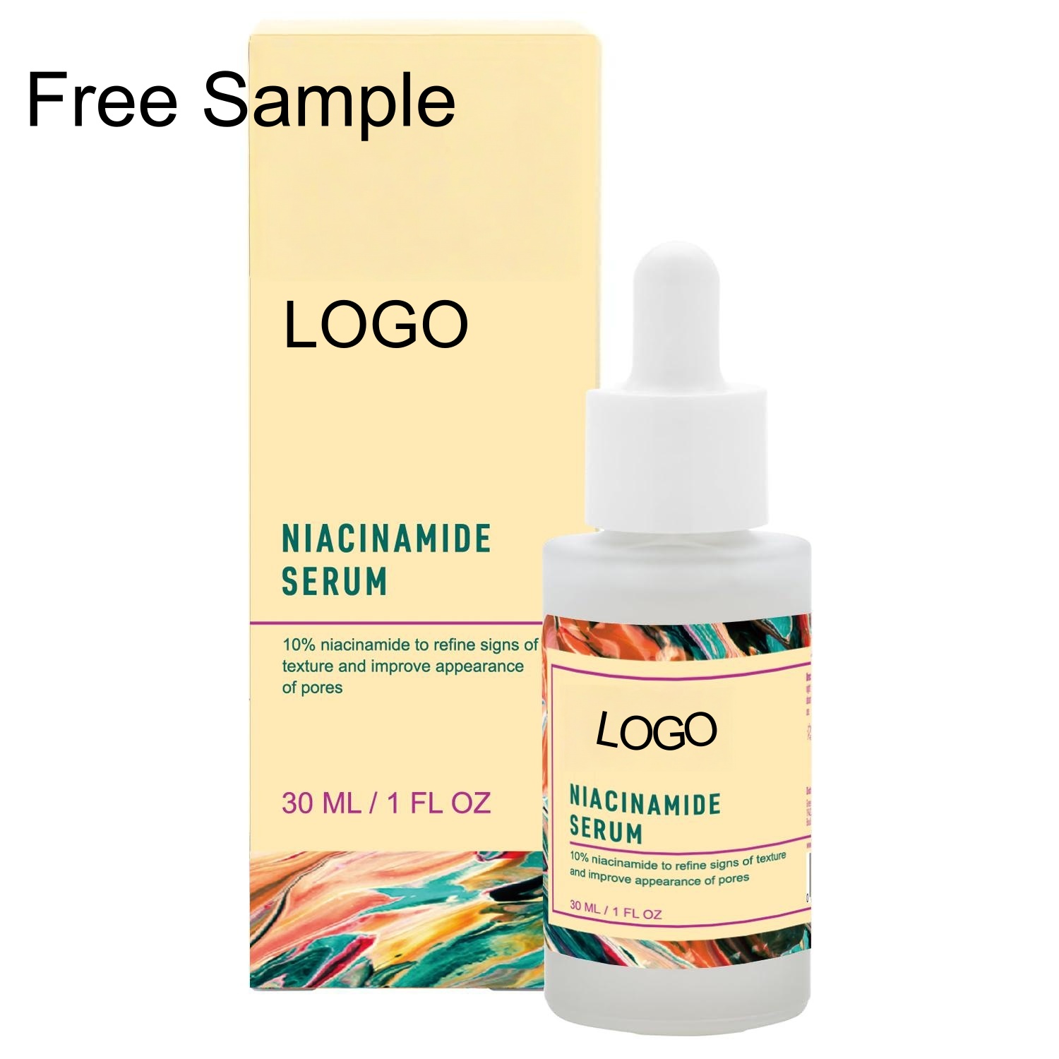 Private Label 1% Hyaluronic Acid Serum 1oz- Lightweight Ultra Hydrating Facial Moisturizer for Plumper, Smoother, Dewy Skin